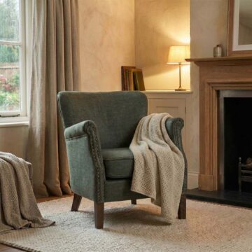 Harlow Armchair | Vogue Winter Moss