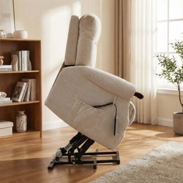 Elara Dual Motor Lift & Tilt Chair | Beige