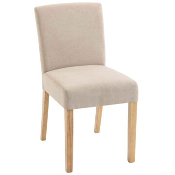 Bristol Beige Fabric Low-backed Chair