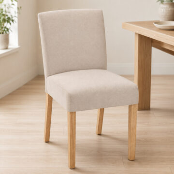 Bristol Beige Fabric Low-backed Chair