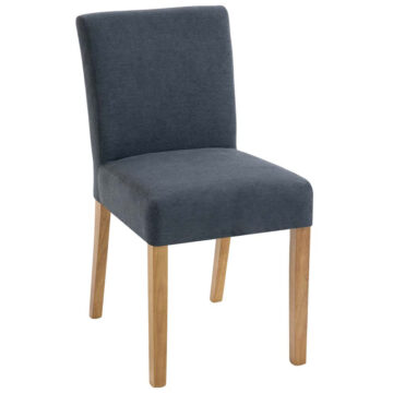 Bristol Dark Grey Fabric Low-backed Chair