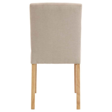 Bristol Beige Fabric Low-backed Chair