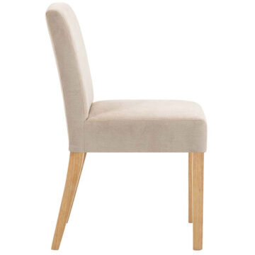 Bristol Beige Fabric Low-backed Chair