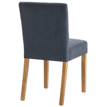 Bristol Dark Grey Fabric Low-backed Chair