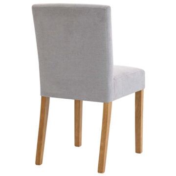Bristol Light Grey Fabric Low-backed Chair