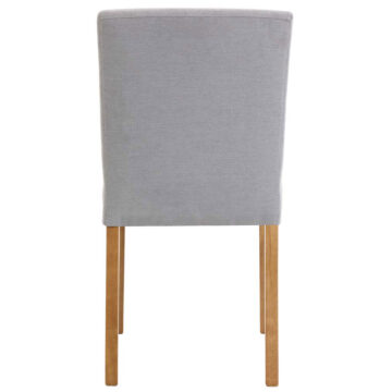 Bristol Light Grey Fabric Low-backed Chair