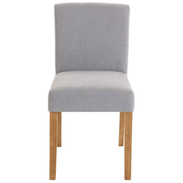Bristol Light Grey Fabric Low-backed Chair