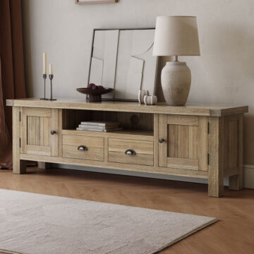 Stonebeck 2 Door 2 Drawer TV Unit | Assembled