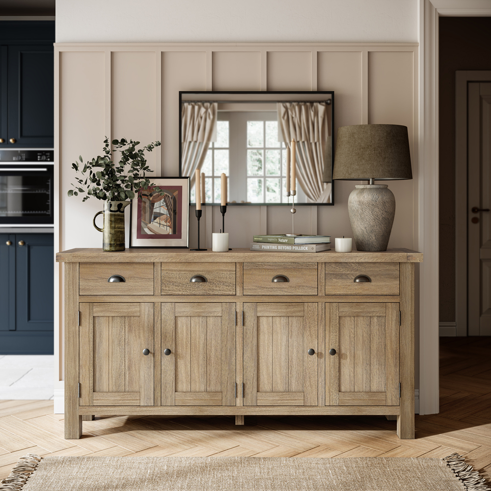 Stonebeck 4 Door 4 Drawer Sideboard | Assembled