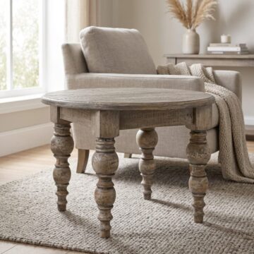 The Ellerby Collection Round Side Table | Assembled