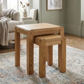 Kalmar Oak Nest of 2 Tables