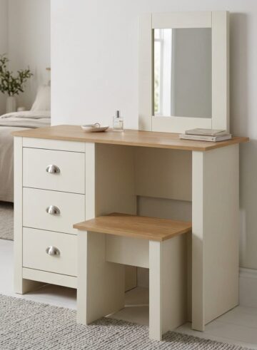 Fife Cream 3 Drawer Dressing Table Set | Clearance