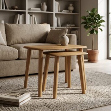 Cheshire Oak Nest of Tables