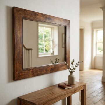 Malda Dark Mango Mirror | Assembled