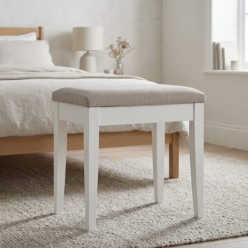 Stanton White Dressing Table Stool