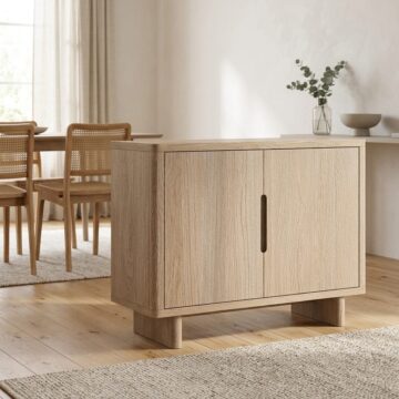 Elwood Oak Small Sideboard | Assembled