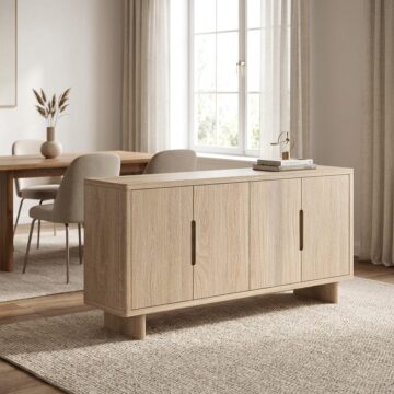 Elwood Oak Large Sideboard | Assembled