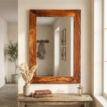 Taranto Sheesham Mirror | Assembled
