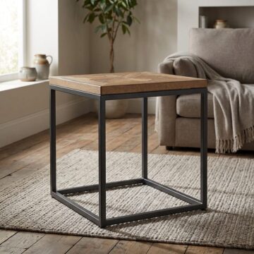 Calgary Black Lamp Table