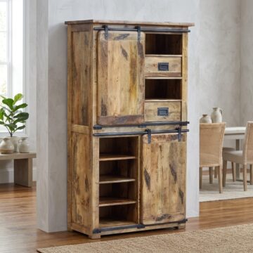 Matara Mango Double Display Cabinet