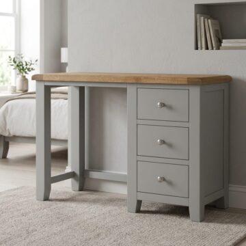 Norfolk French Grey 3 Drawer Dressing Table