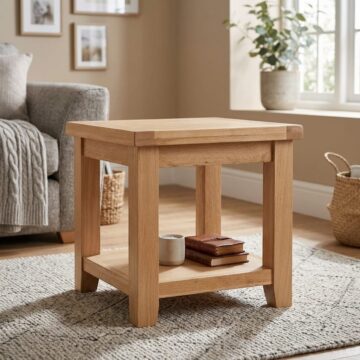 Norfolk Natural Oak Lamp Table