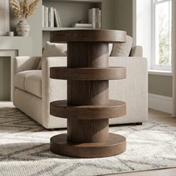 Oakmoor Bobbin Side Table | Assembled