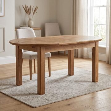 Wellington Oak Large Oval Extending Table | 161.5 - 211.5cm