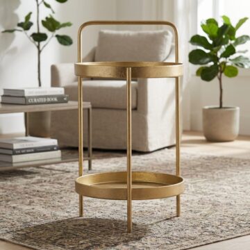 Southfields Gold Side Table