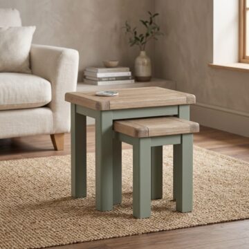 Havenwood Sage Nest of Table | Oak Tops