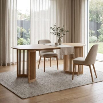 Serenity Oak Oval Dining Table