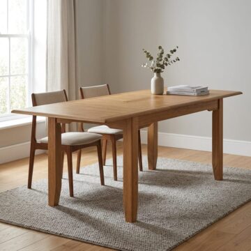 Tiree Oak Butterfly Extension Dining Table | 160 - 200cm