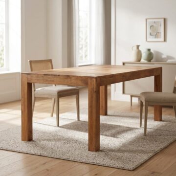 Malda Light Mango 6ft Dining Table