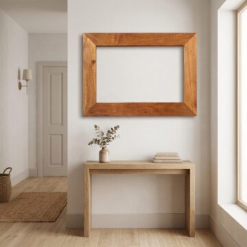 Malda Light Mango Mirror | Assembled