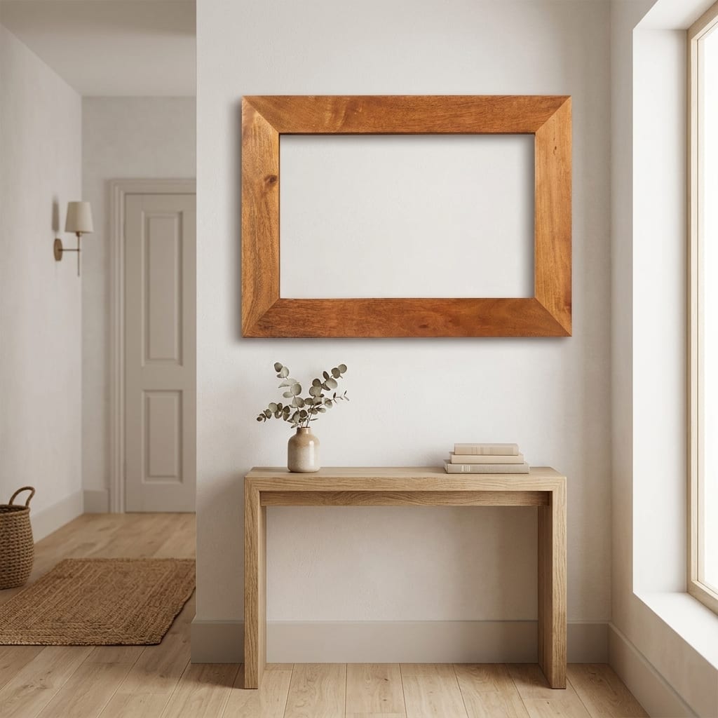 Malda Light Mango Mirror | Assembled