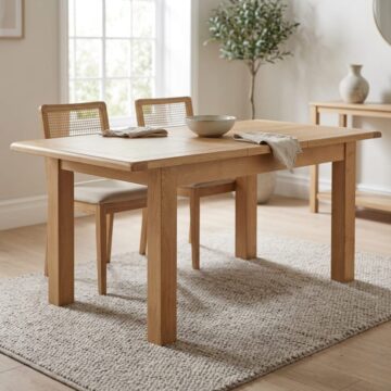 Salisbury Rustic Oak 6ft Extending Dining Table | 180 - 230cm | Wax Finish