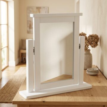 Geneva White Dressing Table Mirror