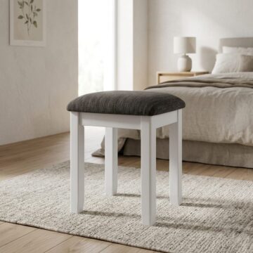Geneva Painted Stool - Grey