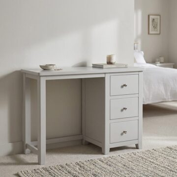 Geneva Grey 3 Drawer Dressing Table