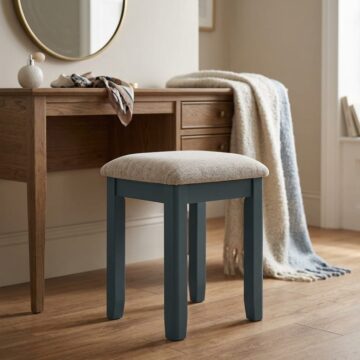 Geneva Painted Stool - Blue