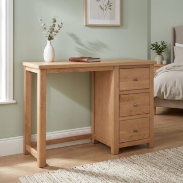 Geneva Oak 3 Drawer Dressing Table