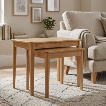 Denby Oak Nest of Tables