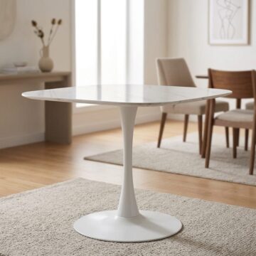 Malaya White Dining Table