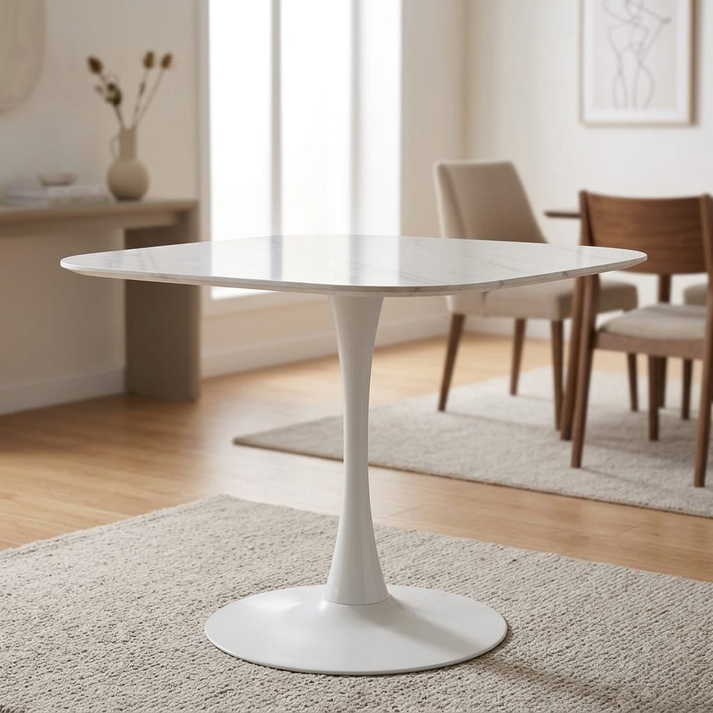Malaya White Dining Table