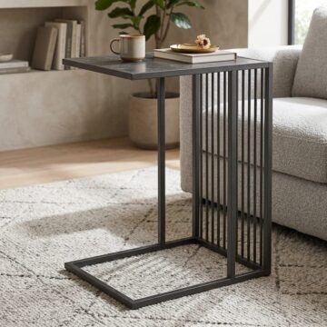 Stirlington Black Tall Side Table