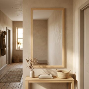 Upney Oak Mirror | Assembled