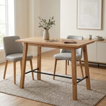 Chara Bar Table in Oak
