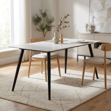 Wicklow White Dining Table
