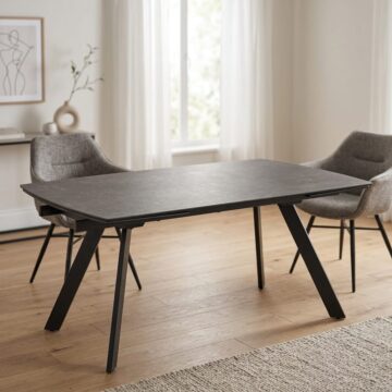 Blackburn Black Ceramic Dining Table