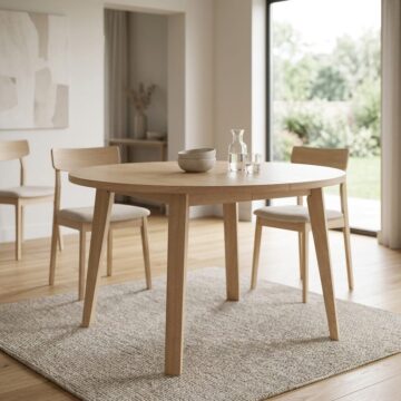 Whistler White Oak Round Dining Table